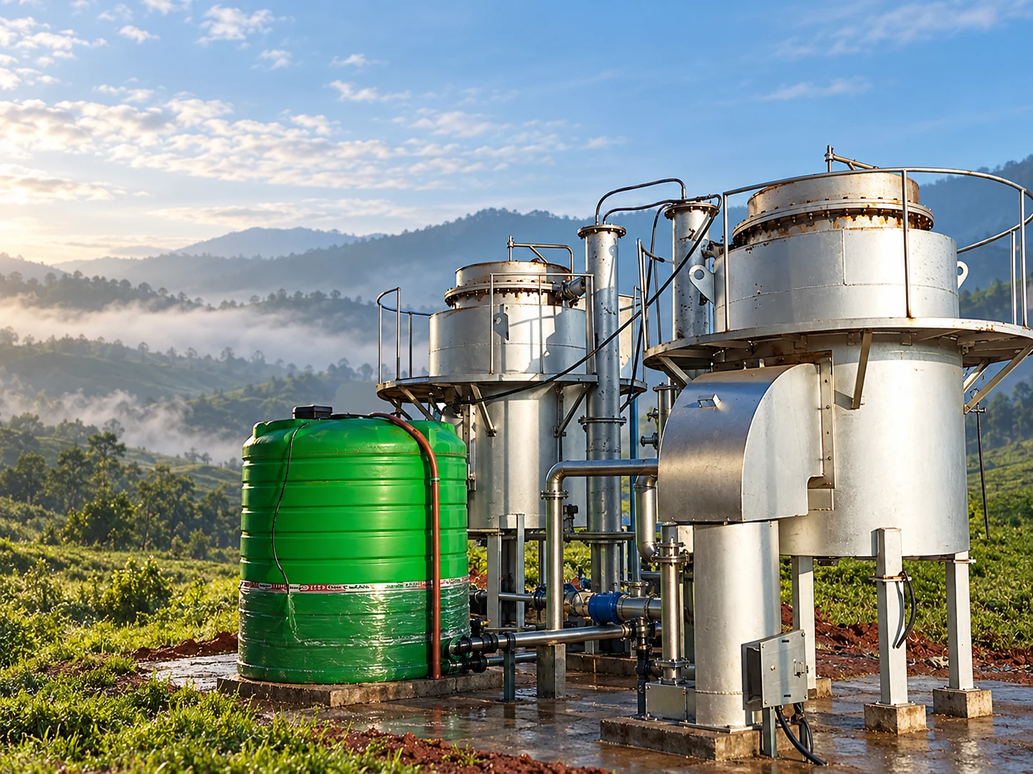 Meghalaya Waste Management Committee, Plastic to gas, 200 kg (illustrative image)
